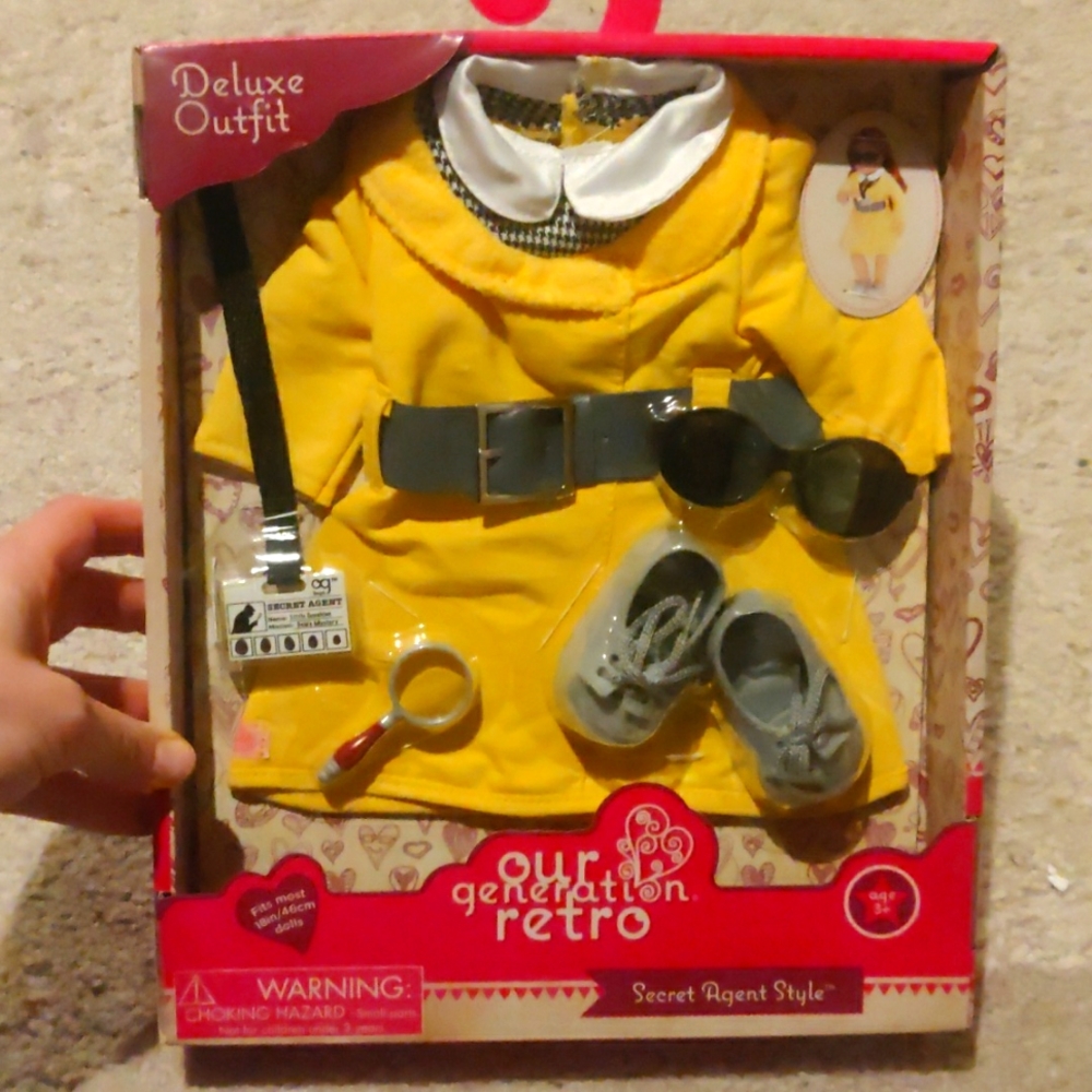 New! Our Generation Retro SECRET AGENT STYLE Set Girlhoodcore Y2K Educational